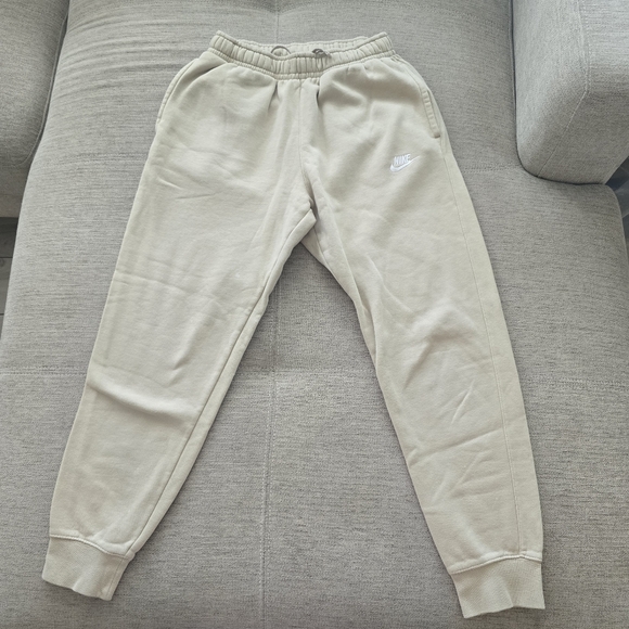 Nike Pants - Nike Unisex Cream Jogger Pants Sz S